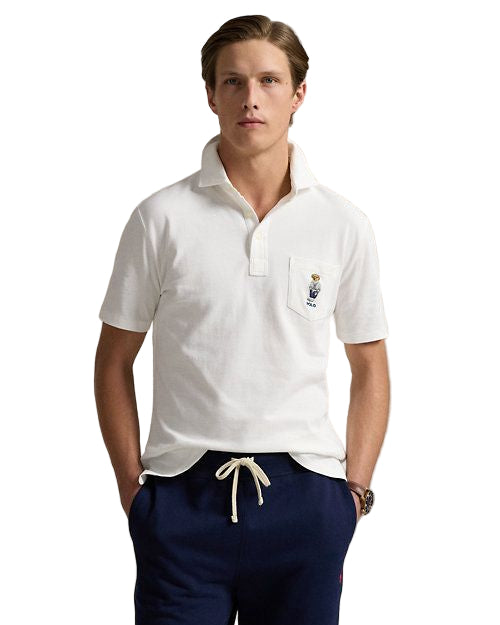 Classic Fit Polo Bear Mesh Polo Shirt